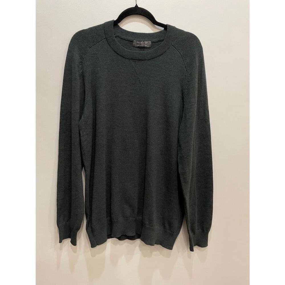 NWT Primark Green Crew Neck Knit Classic lightweight Men’s Sweater Size XL